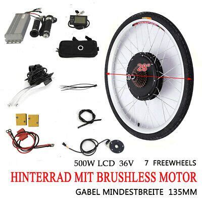 EBay 28 E Bike Conversion Kit LCD Elektrofahrrad Hinterrad Umbausatz