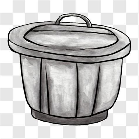 Download Empty Trash Can Drawing PNG Online - Creative Fabrica