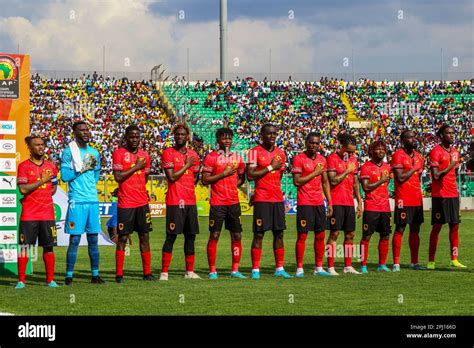 The Angola Team During The 2023 Africa Cup Of Nations Qualifiers