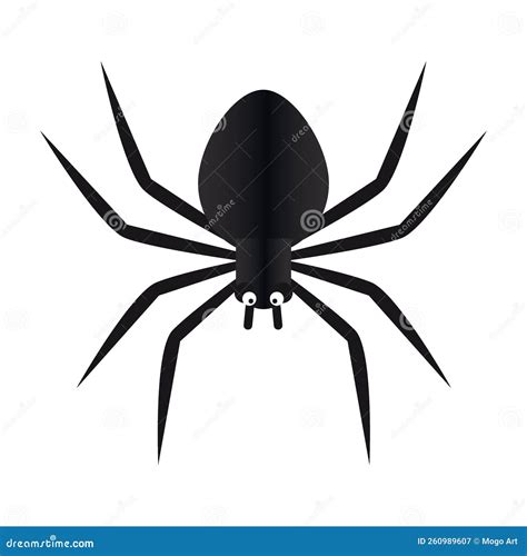 Happy Halloween Spider Silhouette Stock Illustration - Illustration of ...