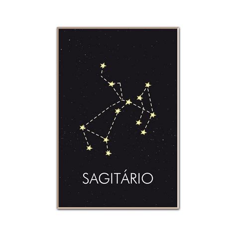 Quadro Decorativo Signos do Zodíaco Sagitário Submarino