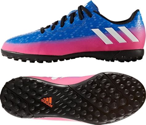 Buty piłkarskie turfy Messi 16 4 TF Adidas niebiesko różowe sklep