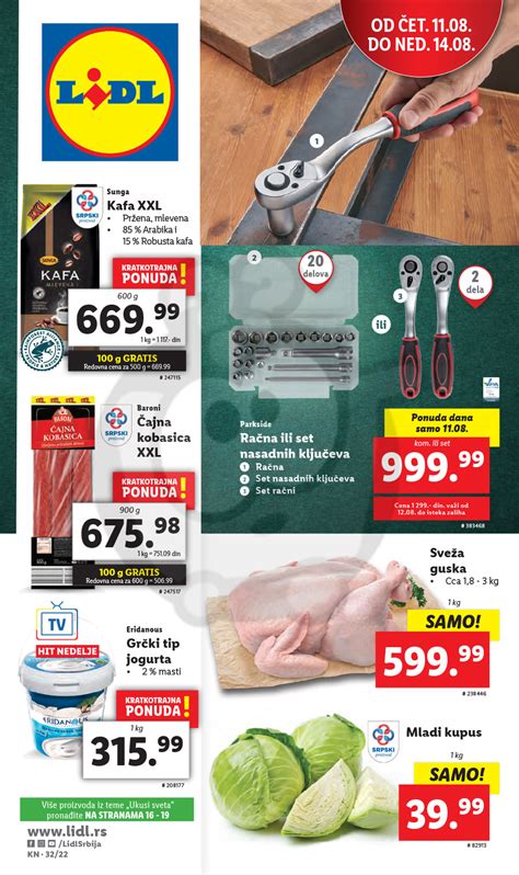 Lidl Srbija Parkside Katalog Akcija Avgust 1108 17082022 Kuda