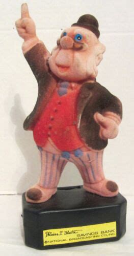 Howdy Doody Phineas T Bluster Savings Bank Flocked Plastic Vintage Hong Kong Ebay