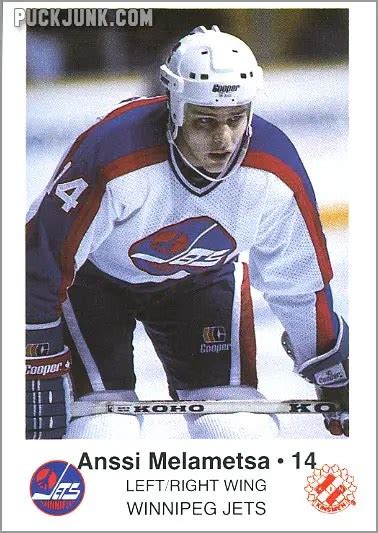 Review 1985 86 Winnipeg Jets Team Set Puck Junk