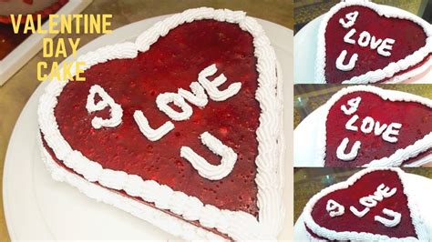 Valentines Day Special Cakevalentine Day Cake Recipeunique Cook Youtube