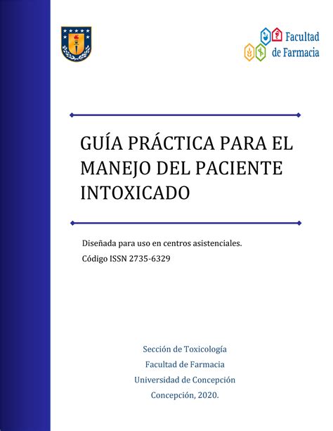 Guia Practica Para El Manejo Del Paciente Intoxicado 2020 GuÍa