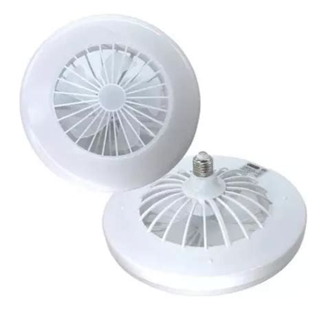 Pack 2 Pz Lampara 30w Ventilador Foco Led Base E27 Abanico