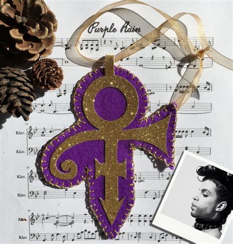 Prince Symbol Christmas Decorationornament Gold By Sherwoodmadeuk