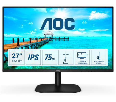 Compra Monitor AOC LED 27 Full HD 75Hz HDMI Negro 27B2H Cyberpuerta Mx