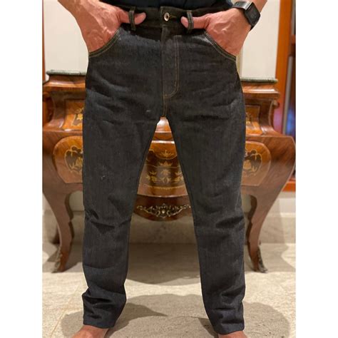 Calça Jeans Masculina Tradicional Reta pra Trabalho Básica 100 Algodão