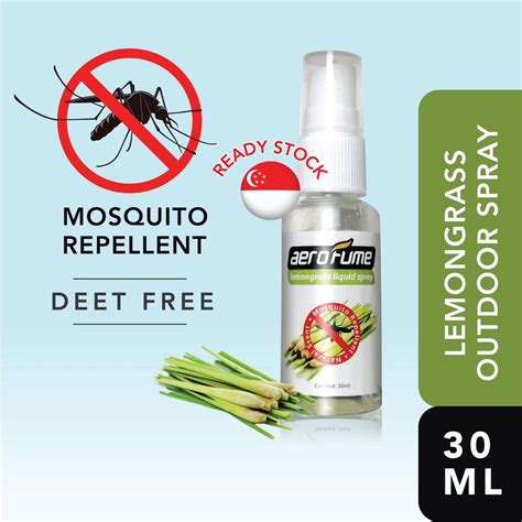 Sg Lemongrass Outdoor Natural Spray Mosquito Repellent 30ml Shopee Singapore