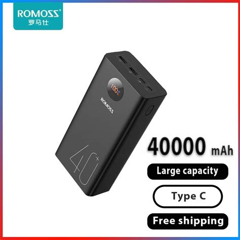 ROMOSS PEA 40 Bater A Externa Carga R Pida USB C Cargador Port Til Para