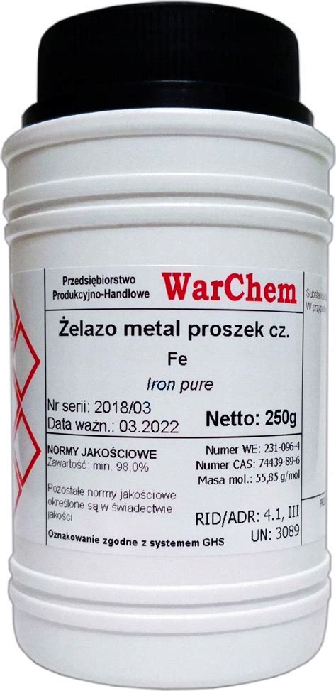 Drobne Akcesoria Medyczne Warchem Elazo Metal Proszek G Ceny I