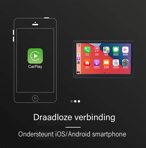 Draadloze Apple Carplay Dashboard Console Draagbaar Draadloos