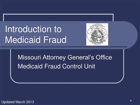 PPT Introduction To Medicaid Fraud PowerPoint Presentation Free