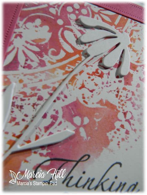 Marcia S Stampin Pad CAS Stencil Challenge Feb 2019