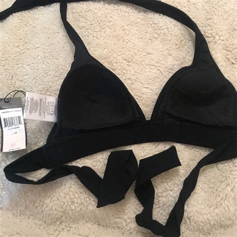 BCBGMaxAzria Swim Bcbgmaxazria Bikini Top Nwt Black Snake Poshmark