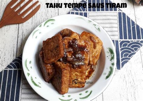 Resep Tahu Tempe Saus Tiram Oleh Mama Fathan Cookpad