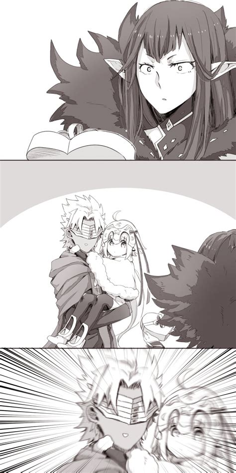 Jeanne Darc Alter Santa Lily Semiramis And Amakusa Shirou Fate And