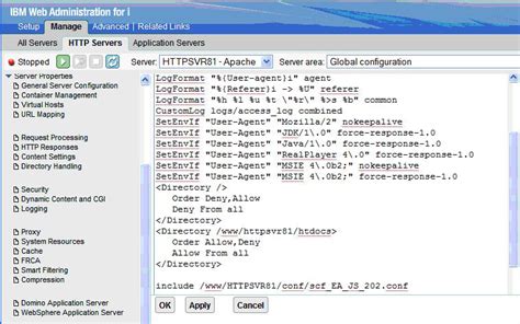 Configuring The IBM Server