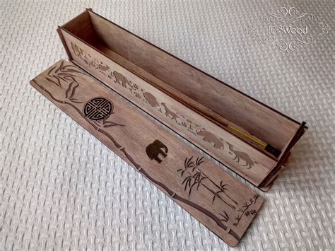 Wood Africa Style Incense Stick Burner Box Laser Cut Home Etsy