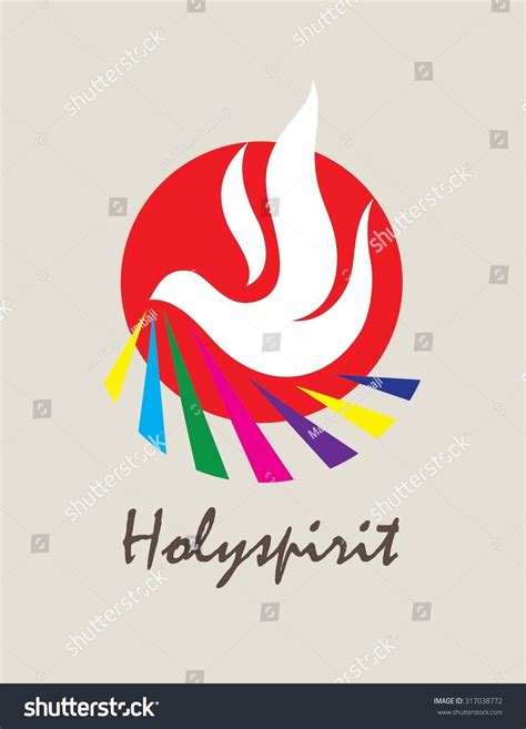 Holy Spirit Logo Art Vector Design Stock Vector 317038772 Shutterstock