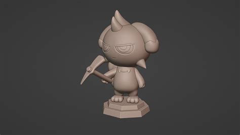 STL File Depresso Figure And Joystick Stand Palworld 3D Printable