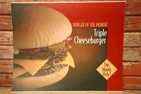 Dp Mcdonald S Translite Triple Cheeseburger Jack S