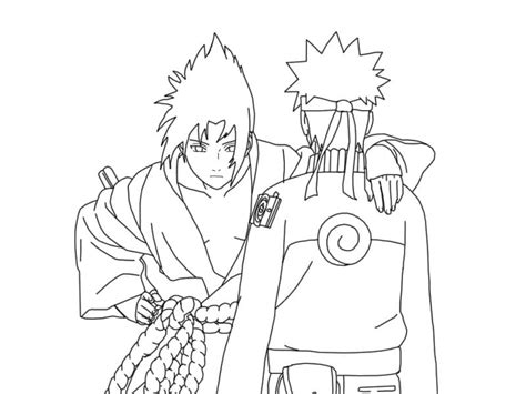 Desenhos De Sasuke E Naruto Para Colorir E Imprimir ColorirOnline