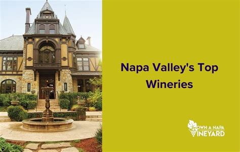 Napa Valleys Top Wineries With Spectacular Views