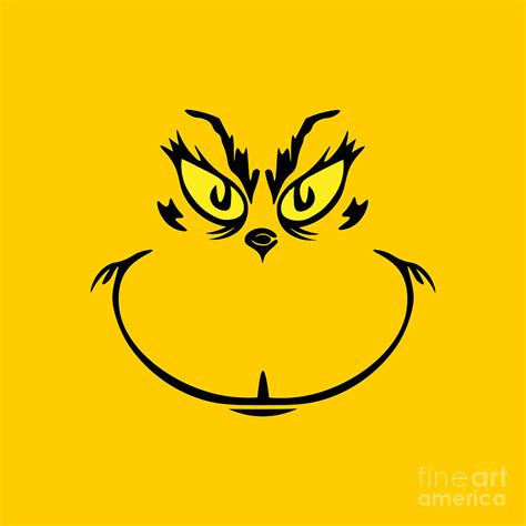 Grinch Face Drawing by Maya Riyanti - Pixels