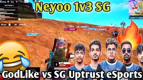 GodLike Vs SG 4v4 Fight In Scrims GodLike Vs SG Uptrust ESports Pro