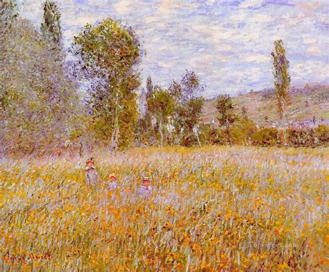 A Meadow Claude Monet Impressionism Flowers Painting in Oil for Sale