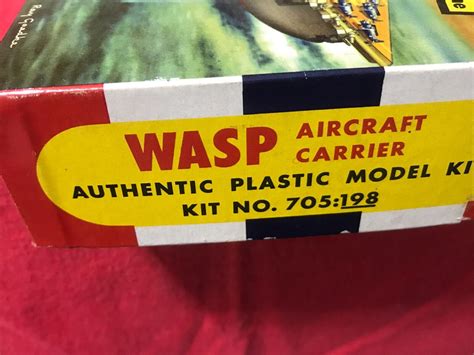 Lindberg Aircraft Carrier Wasp Kit 705198 1959 1st Issue Ebay