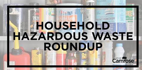 Hazardous Waste Roundup Event