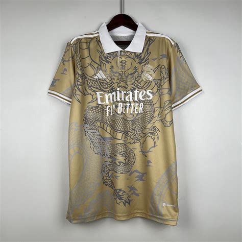 Real Madrid Fantasy Jersey Gold Dragon Classicretrokit