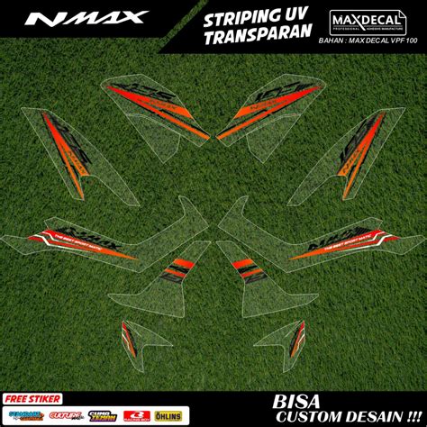 Striping Transparent NMAX FACELIFT LIS Sticker UV ALL NEW NMAX SEMI