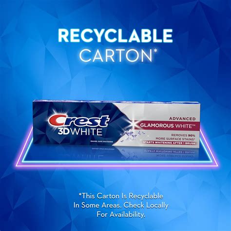 Buy Crest D White Advanced Glamorous White Teeth Whitening Toothpaste