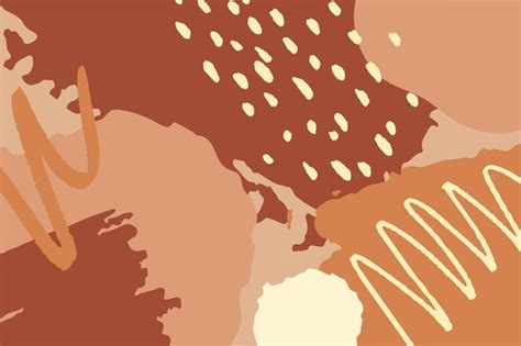 Premium Vector Organic Abstract Shapes In Nude Pastel Colors Neutral Beige Background