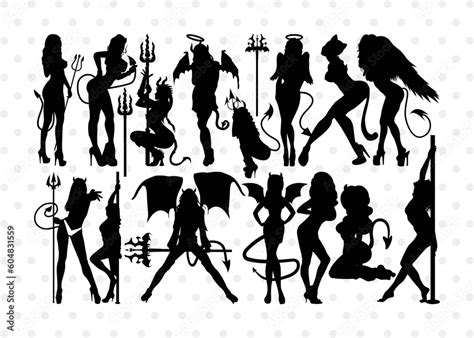 Devil Woman Silhouette