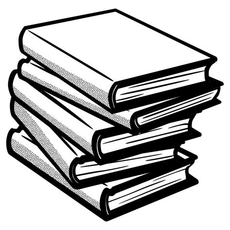 books - lineart - Openclipart