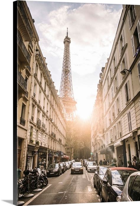 Paris Street View Of Eiffel Tower Great Big Canvas