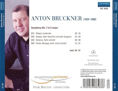 Ivor Bolton Salzburg Mozarteum Orchestra Anton Bruckner Symphony No