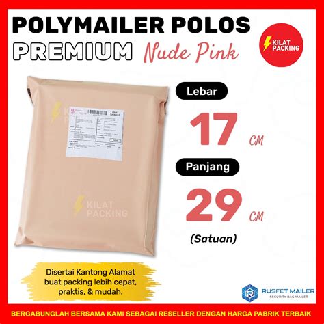 Jual Polymailer Polos Premium Nude Pink Cm X Cm Amplop Plastik