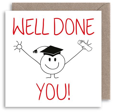 Buy Well Done Graduation Card Congratulations Greeting Card Hugs