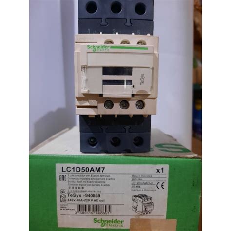 Jual Contactor Kontactor LC1D50AM7 Original Schneider Shopee Indonesia