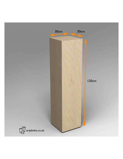 Birch Plywood Plinth 120 X 30 Pedestal Display Artplinths London