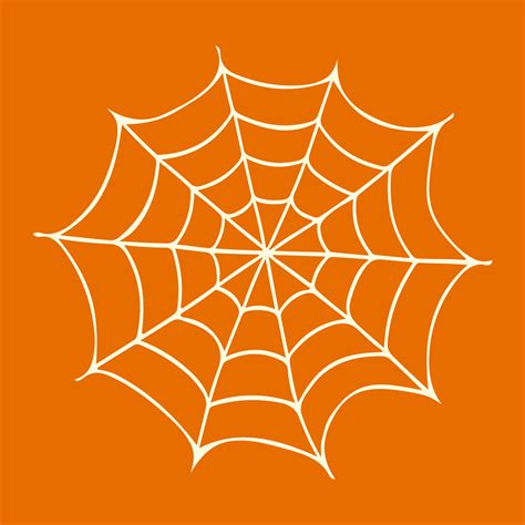 elemento de telaraña de halloween ilustración vectorial dibujada a