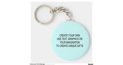 Create Your Own Keyrings Basic Round Button Key Ring Zazzle